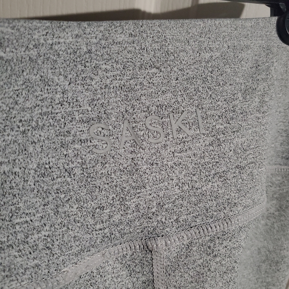 SASKI Leggings, Marble Grey, Small